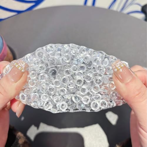 Handgefertigte Druckentlastungsbälle, Knautschball Antistressball Stressball Erwachsene, Knetball Anti Stress Ball Wutball Antistressbälle Spielzeug Squeeze Toy(Transparent-1PC) von Qixfyze