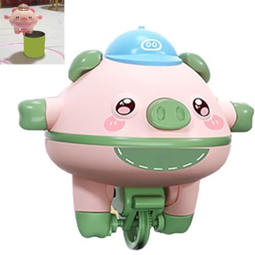 Qixfyze Akrobatik-Tumbler-Balance-Schwein, süßes Balance-Schweinspielzeug, Seiltanz-Tumbler-Ferkel-Einradspielzeug, Fingerspitzen-Gyroskop-Spinner-Auto-Balance-Roboter (Farbe : Green*1pcs) von Qixfyze