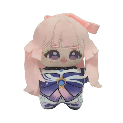 Qixiaan Anime Plüsch Raiden Shogun/Kamisato Ayaka Figur Yae Miko Plüschkissen PP Baumwolle weiches Kissen Anime Anhänger Cartoon Charakter Dekorationen 25 cm von Qixiaan