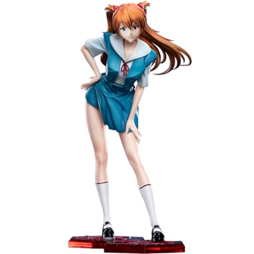 Qixiaan Asuka Langley Soryu Anime-Actionfigur, Schuluniform-Look, Stehpose, Modell, PVC, Anime-Girl-Statue, Desktop-Dekoration, Sammlerstücke, 30 cm Qixiaan Asuka Langley Soryu Anime-Actionfigur, Schuluniform-Look, Stehpose, Modell, PVC, Anime-Girl-Statue, Desktop-Dekoration, Sammlerstücke, 30 cm von Qixiaan