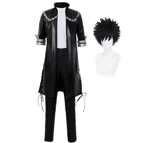 Qixiaan Dabi Cosplay-Kostüm, schwarze Lederjacke, Mantel, Hose, Herren-Outfit, Halloween, Cosplay, Verkleidung für Fans Qixiaan Dabi Cosplay-Kostüm, schwarze Lederjacke, Mantel, Hose, Herren-Outfit, Halloween, Cosplay, Verkleidung für Fans von Qixiaan