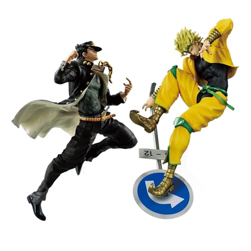 Qixiaan Dio Brando Figur Statue Jotaro Actionfigur 26 cm Manga-Figur PVC stehende Pose Modell Weihnachtsschmuck Geburtstag Sammlung Dekoration Geschenke von Qixiaan