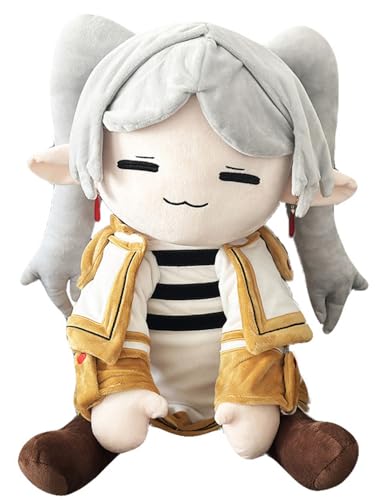 Qixiaan Frieren Plüschfigur, 75 cm, große Anime-Figur, Frieren, Plüsch-Anhänger, PP-Baumwolle, weiches Umarmungskissen, Zuhause, Sofakissen, Dekoration, Geschenke für Fans von Qixiaan