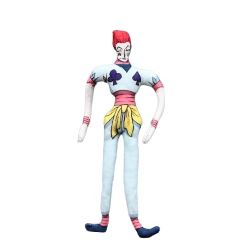 Qixiaan GON·FREECSS Anime-Plüschfiguren, Hisoka, weiche Plüschfiguren, PP-Baumwolle, gefüllt, lustiges Kissen, 28 cm, drehbares Mini-Kissen für Auto, Sofa von Qixiaan