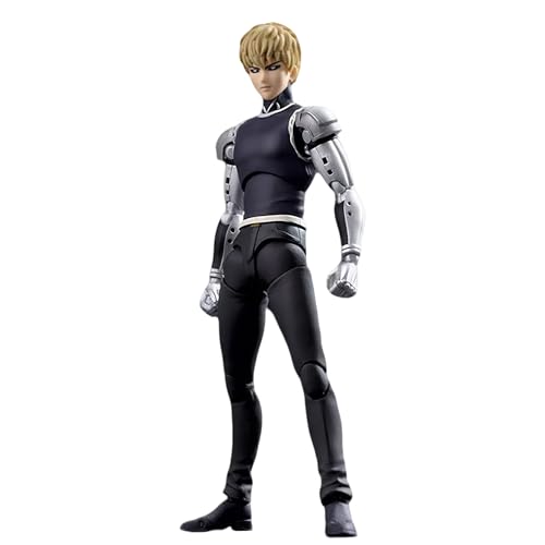 Qixiaan Genos Actionfigur-Statue, 17 cm, bewegliche Sammelfigur mit Zubehör, PVC-Modell, Desktop-Ornamente, Anime-Merch, Geschenke für Fans von Qixiaan