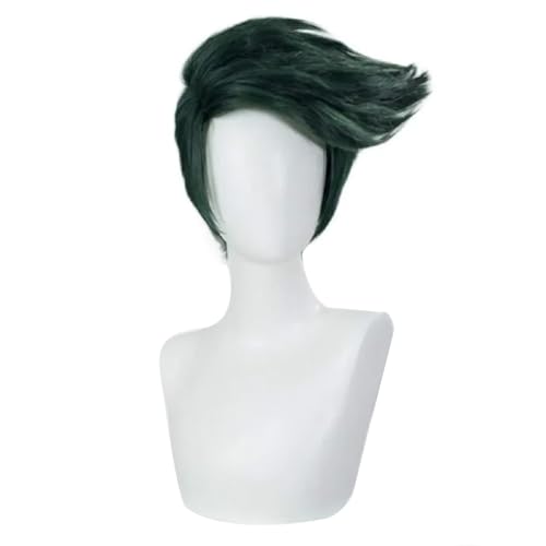 Qixiaan Kishibe Rohan Cosplay Kostüm Komplettes Set mit Grün Kurze Perücke Langarm Oberteil Hose Herren Bühnenkostüm Anzug Rollenspiel für Karneval Halloween Party Qixiaan Kishibe Rohan Cosplay Kostüm Komplettes Set mit Grün Kurze Perücke Langarm Oberteil Hose Herren Bühnenkostüm Anzug Rollenspiel für Karneval Halloween Party von Qixiaan