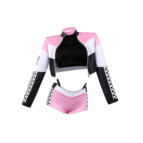 Qixiaan Kitagawa Marin Cosplay-Kostüm für Damen, rosa Rennanzug, komplettes Set, langärmelig, Jacke, Shorts, Halloween, Karneval, Verkleidungsparty Qixiaan Kitagawa Marin Cosplay-Kostüm für Damen, rosa Rennanzug, komplettes Set, langärmelig, Jacke, Shorts, Halloween, Karneval, Verkleidungsparty von Qixiaan