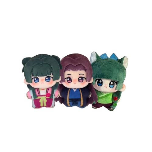Qixiaan Maomao Plüsch-Anhänger, Maomao/Jinshi, Plüschfigur, Kawaii, flauschige Figur, PP-Baumwolle, weiches gefülltes Kissen, 10 cm, Mini-Kissen für Tasche, Auto, Zuhause, Sofa und Fans von Qixiaan