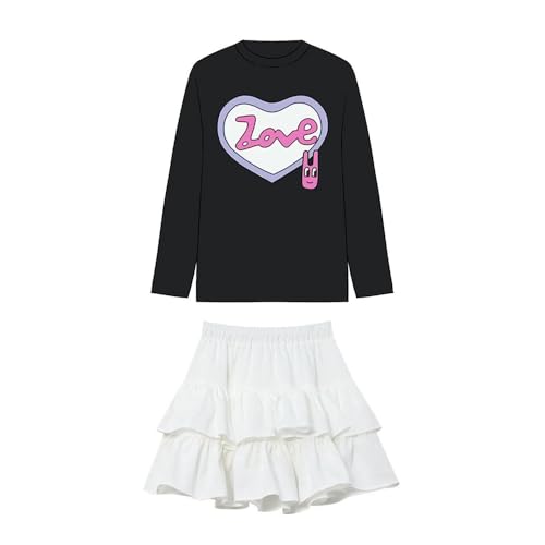Qixiaan Marina Kirarazaka Sweatshirt Marina Kirarazaka Anime Cosplay Outfit Set Weißer Rock Casual Rollenspiel Outfit Halloween Kostüm Lockere Passform von Qixiaan