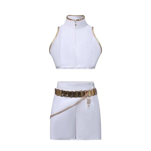 Qixiaan Rumi/Mira/Zoey Cosplay Kostüm Full Set Langarm Jacke Rock Frauen Weiß Uniform Kleid mit Perücke für Karneval Halloween Rollenspiel Outfits Qixiaan Rumi/Mira/Zoey Cosplay Kostüm Full Set Langarm Jacke Rock Frauen Weiß Uniform Kleid mit Perücke für Karneval Halloween Rollenspiel Outfits von Qixiaan