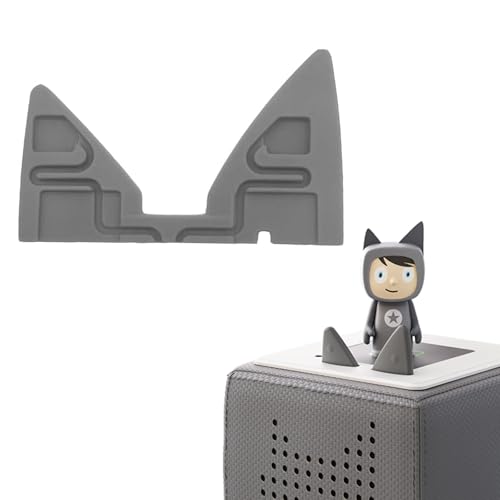 Ersatz Ohren and Ersatzkabel mit Schraubendreher, nur äußere Ohren, Kabelersatz für Toniebox,Ersatzteile für Tonies Lautstärketaste (1 Innenohr Grau) von Qixiang CB