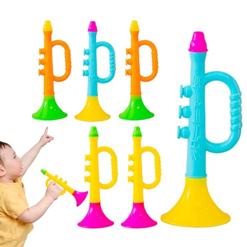 6 Stücke Trompeten Spielzeug Für Kinder, Kreatives Lerntrompete Für Frühe Musikinstrumente, Geeignet Für Geburtstage, Aktivitäten, Musikunterricht Und Abschlussfeiern 6 Stücke Trompeten Spielzeug Für Kinder, Kreatives Lerntrompete Für Frühe Musikinstrumente, Geeignet Für Geburtstage, Aktivitäten, Musikunterricht Und Abschlussfeiern von Qizeroty