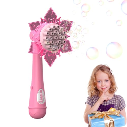 Blasenstab - Niedlicher Elektrischer Seifenblasen-Spielzeug Mit Lüfter,Batteriebetriebene Handheld-Mit Kühlfunktion Tragbares Spielzeug Für Kinder Ab 3 Jahren Perfekt Für Partys von Qizeroty