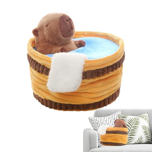 Capybara Gefülltes Tier, Bades Capybara Plüschspielzeugkissen, Cartoon Niedlich Capybara Plüschspielzeug, Weiche Und Gemütliche Gefüllte Tierpuppe Für Erwachsene Kinder Und Mädchen Capybara Gefülltes Tier, Bades Capybara Plüschspielzeugkissen, Cartoon Niedlich Capybara Plüschspielzeug, Weiche Und Gemütliche Gefüllte Tierpuppe Für Erwachsene Kinder Und Mädchen von Qizeroty