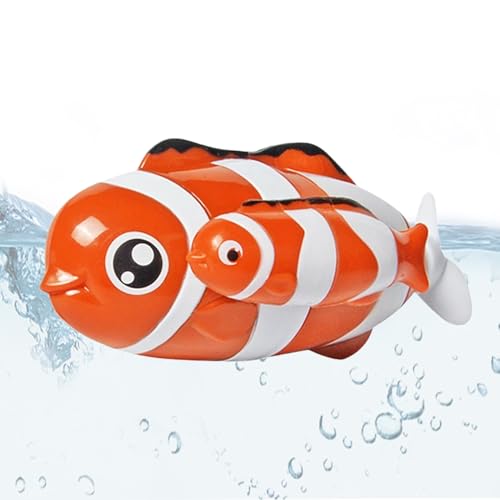 Kinder Badespielzeug | Automatische Schwimmfische Für Kinderbad | Lernspielzeug Interaktives Wasserspiel Für Babys Kleinkinder Kinder von Qizeroty