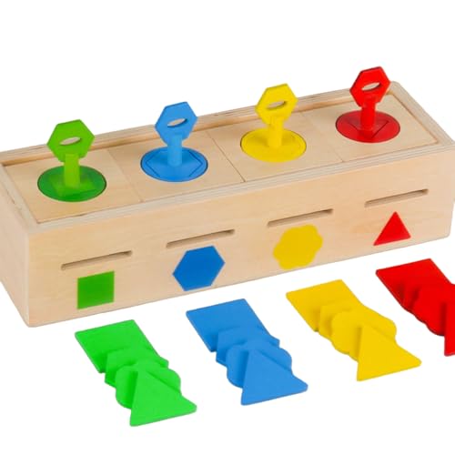 Qkbuza Formensortierer, Holz Lernspielzeug Zur Förderung Der Intelligenz, Entwicklungsförderndes Sortierspiel Mit Schlossbox Für Kindergarten Vorschule Homeschool Reiseunterhaltung Geburtstagsgeschenk Qkbuza Formensortierer, Holz Lernspielzeug Zur Förderung Der Intelligenz, Entwicklungsförderndes Sortierspiel Mit Schlossbox Für Kindergarten Vorschule Homeschool Reiseunterhaltung Geburtstagsgeschenk von Qkbuza