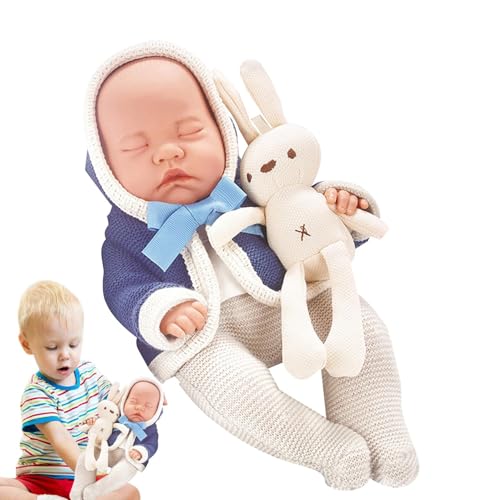 Qkbuza Gefälschte wiedergeborene Puppe, wiedergeborene Puppe für Kinder - Weiche simulierte wiedergeborene Puppen,Weiche und Bequeme realistische wiedergeborene Puppen für Kindertag, Geburtstag und Qkbuza Gefälschte wiedergeborene Puppe, wiedergeborene Puppe für Kinder - Weiche simulierte wiedergeborene Puppen,Weiche und Bequeme realistische wiedergeborene Puppen für Kindertag, Geburtstag und von Qkbuza