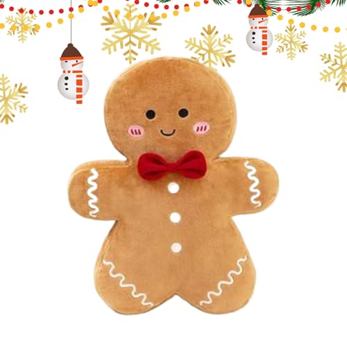 Qkbuza Gingerbread Stoffpuppen - Lebkuchenmann Plüschtier - 35Zentimeter Weiches Kissen Dekoration Für Weihnachten Festliche Freunde Wohnzimmer Schlafzimmer Partysessel Qkbuza Gingerbread Stoffpuppen - Lebkuchenmann Plüschtier - 35Zentimeter Weiches Kissen Dekoration Für Weihnachten Festliche Freunde Wohnzimmer Schlafzimmer Partysessel von Qkbuza