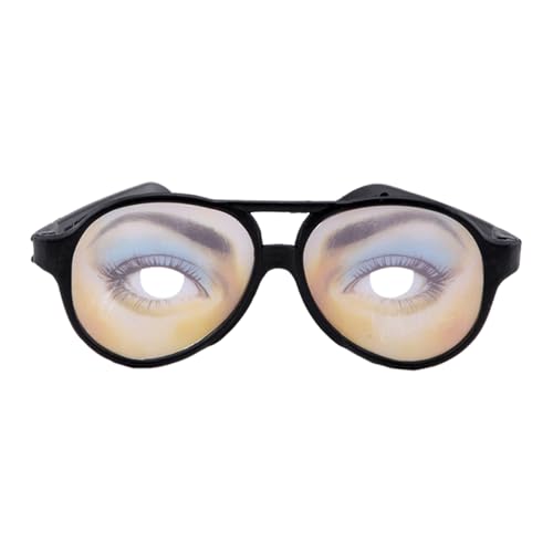 Qkbuza Lustige Sonnenbrille mit Schleifen, lustige Kostümbrille für die Augen, lustiges Spielzeug für Kostüme, Scherzkostüm, Brille, Spielzeug, Brille, lustige Augen von Qkbuza