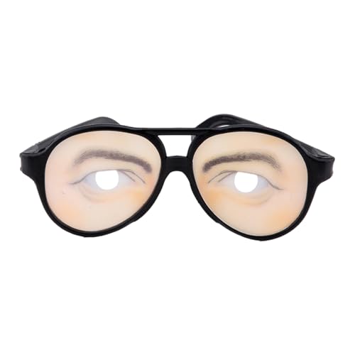 Qkbuza Lustige Sonnenbrille mit Schleifen, lustige Kostümbrille für die Augen, lustiges Spielzeug für Kostüme, Scherzkostüm, Brille, Spielzeug, Brille, lustige Augen von Qkbuza