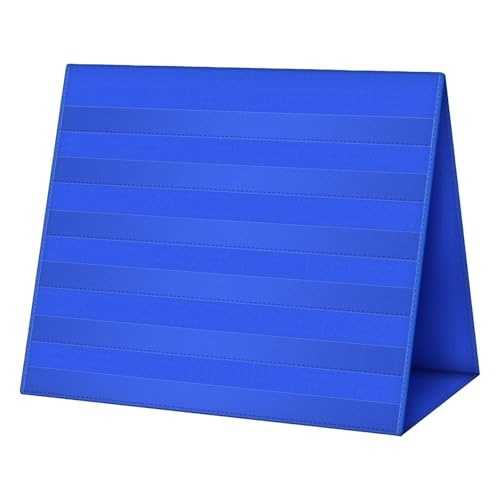 Qkbuza Tisch-Pocket-Chart - Stehpult Mit Fächern,Zweiseitig Klappbares Lernbrett Für Phonics-Spiele Und Lese- Und Rechtschreibübungen Im Kindergarten & Grundschulunterricht von Qkbuza