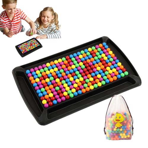 Qkbuza Tischspiele - Regenbogen Kugel Eliminierungsspiel,Interaktives Strategiespiel Für Kinder Mädchen Familie Erwachsene Reise Party Geburtstag von Qkbuza