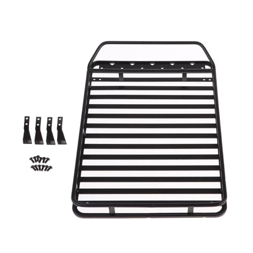 Qklyxr RC 1:10 Dachgepäckträger D90, for Axial, Scx10, for Jeep, 23,8x15,2x3,9cm Dachgepäckträger von Qklyxr