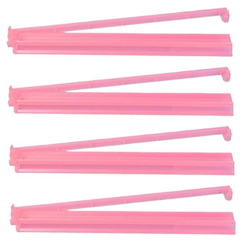 QmjdDymx 4pcs Mahjong Racks mit Pushers 18.5TRALPARENT Acrylic American Mahjong Accessoires Game Organizer von QmjdDymx
