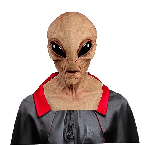 QmjdDymx Alien-Maske, Alien-Maske für Erwachsene, Halloween-Maske, gruseliger Vollkopf, realistische Alien-Maske, Requisitenkostüm für Halloween-Kostümpartys, Hautfarbe, Kostümmasken für Herren QmjdDymx Alien-Maske, Alien-Maske für Erwachsene, Halloween-Maske, gruseliger Vollkopf, realistische Alien-Maske, Requisitenkostüm für Halloween-Kostümpartys, Hautfarbe, Kostümmasken für Herren von QmjdDymx