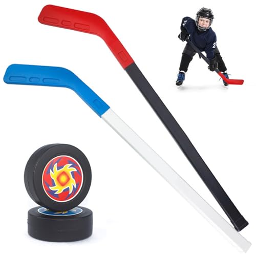 QmjdDymx Kinderhockey-Set, Kinderhockey-Set kinderfreundlichem PP-Kleinkind-Hockey-Set enthält 2 Sticks & 2 Balls Hockey-Set für Indoor- und Outdoor-Feld, Training, Spiele, Kindergeschenke, Hockey QmjdDymx Kinderhockey-Set, Kinderhockey-Set kinderfreundlichem PP-Kleinkind-Hockey-Set enthält 2 Sticks & 2 Balls Hockey-Set für Indoor- und Outdoor-Feld, Training, Spiele, Kindergeschenke, Hockey von QmjdDymx
