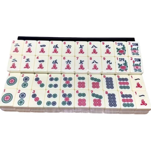 QmjdDymx Mahjong Set American Mahjong Set 166 Kacheln Mahjong Set Melamine Mahjong Spieleset mit Tasche leicht zu tragen gravierte Fliesen Mahjong perfekt für soziale Versammlungen QmjdDymx Mahjong Set American Mahjong Set 166 Kacheln Mahjong Set Melamine Mahjong Spieleset mit Tasche leicht zu tragen gravierte Fliesen Mahjong perfekt für soziale Versammlungen von QmjdDymx