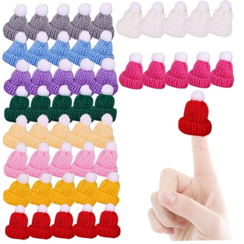 QmjdDymx Mini-Hüte, 50pcs Mini Santa Hats, 1, 4x1, 6 Zoll Stricken weiche, fade-resistente winzig für DIY Doll Bastelkunstprojekte und Weihnachtsdekorationen, Weihnachtsdekorationen QmjdDymx Mini-Hüte, 50pcs Mini Santa Hats, 1, 4x1, 6 Zoll Stricken weiche, fade-resistente winzig für DIY Doll Bastelkunstprojekte und Weihnachtsdekorationen, Weihnachtsdekorationen von QmjdDymx