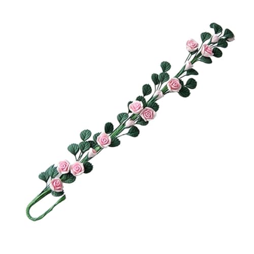 QmjdDymx Puppenhaus Rosenblume, Puppenhaus biegsam Rose Blume Bündel 1/12 Miniaturton Monglee Fairy Garden Accessoire Dekoration, Ton, Ton von QmjdDymx