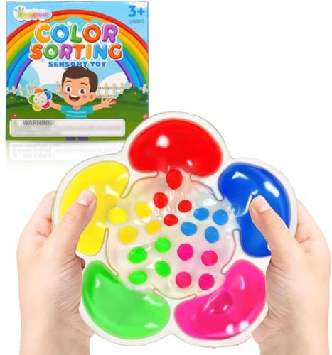 Farbsortierspielzeug, Sensorisches Spielzeug,Anti Stress Spielzeug Autismus Squeeze Spielzeug Antistressspielzeug zum Quetschen und Kneten ADHS und Autismus Spielzeug Farbsortierspielzeug, Sensorisches Spielzeug,Anti Stress Spielzeug Autismus Squeeze Spielzeug Antistressspielzeug zum Quetschen und Kneten ADHS und Autismus Spielzeug von Qooloo