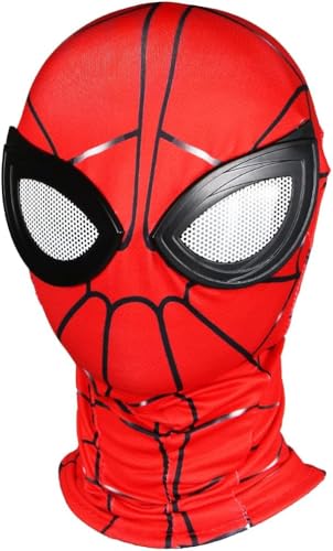 Qooloo Vollgesichtsmaske Halloween, Spandex Vollgesichtsmaske, Unisex Gesichtslose Maske Cosplay Kostüme Maske Kinder für Halloween Kostüm Cosplay Party Motorrad Sturmhaube -Rote Qooloo Vollgesichtsmaske Halloween, Spandex Vollgesichtsmaske, Unisex Gesichtslose Maske Cosplay Kostüme Maske Kinder für Halloween Kostüm Cosplay Party Motorrad Sturmhaube -Rote von Qooloo