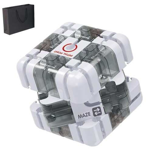 Puzzle Maze Cube, Large Labyrinth 3D Puzzle Maze Cube - Engaging Brain Teaser Toy, Educational Focus Game Gift for Adults Teens for Stress Relief & Logic Developmentb (B) von Qosigote