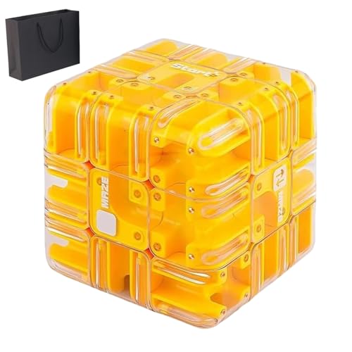 Puzzle Maze Cube, Large Labyrinth 3D Puzzle Maze Cube - Engaging Brain Teaser Toy, Educational Focus Game Gift for Adults Teens for Stress Relief & Logic Developmentb (C) von Qosigote