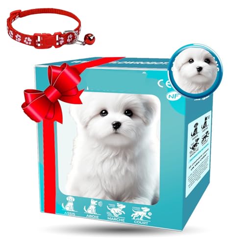 Qosneoun Nicco-My Realistic Robot Puppy 2025 New Ai Robot Dog, Nicco Robots Dog, Acts Like a Real Dogs, Interactive Plush Robots Dogs for Adults,Walking, Belling, Tail Wagging (B) von Qosneoun