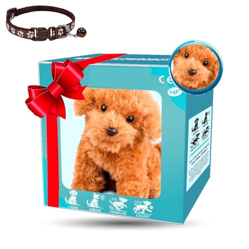 Qosneoun Nicco-My Realistic Robot Puppy 2025 New Ai Robot Dog, Nicco Robots Dog, Acts Like a Real Dogs, Interactive Plush Robots Dogs for Adults,Walking, Belling, Tail Wagging (E) von Qosneoun
