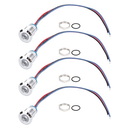 Runde LEDs 2Color -Indikatorlicht Common Anode Elektrode für die Automodifizierung (Red Blue) von Qotolite