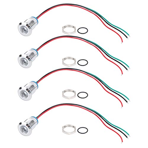 Runde LEDs 2Color -Indikatorlicht Common Anode Elektrode für die Automodifizierung (Red Green) von Qotolite