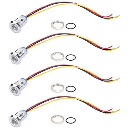 Runde LEDs 2Color -Indikatorlicht Common Anode Elektrode für die Automodifizierung (Red Yellow) von Qotolite