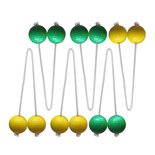 Qoukonao 6X Ladder Bälle Werfen 42 mm, Ladder Ball Ersatzbälle, Tragbares Interaktives Spielgerät Für Fitnessübungen Gartenfreizeit Picknick Und Gesellschaftsspiele von Qoukonao