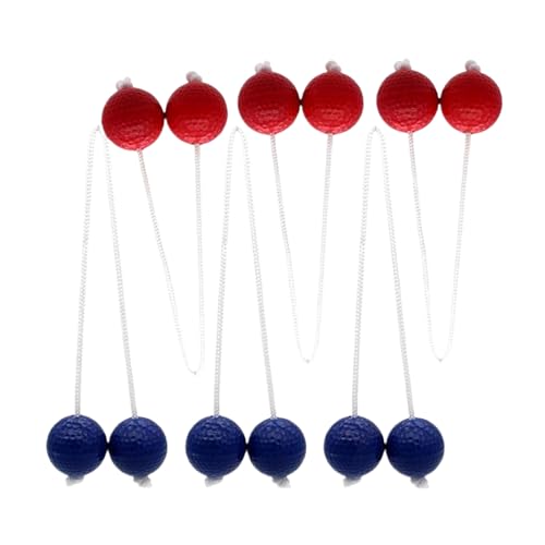 Qoukonao 6X Ladder Bälle Werfen 42 mm, Ladder Ball Ersatzbälle, Tragbares Interaktives Spielgerät Für Fitnessübungen Gartenfreizeit Picknick Und Gesellschaftsspiele von Qoukonao