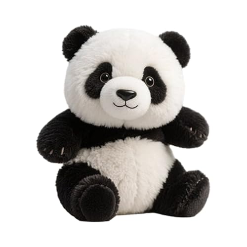 Qoukonao Kuscheltiere Für Kinder | Niedliche Plüschpandas Deko Für Tische,Sammlerstück Deko Plüschtier Modell Für Kinderzimmer Arbeitszimmer Wohnzimmer von Qoukonao