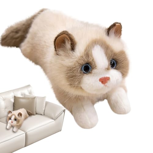 Qoukonao Süße Katze Plüsch,Realistische Katze Plüschtiere Kuscheltiere - Deko Mit Sound Für Schlafzimmer Wohnzimmer Weihnachten Geburtstag Klassenpreis Mädchen Kinder Qoukonao Süße Katze Plüsch,Realistische Katze Plüschtiere Kuscheltiere - Deko Mit Sound Für Schlafzimmer Wohnzimmer Weihnachten Geburtstag Klassenpreis Mädchen Kinder von Qoukonao
