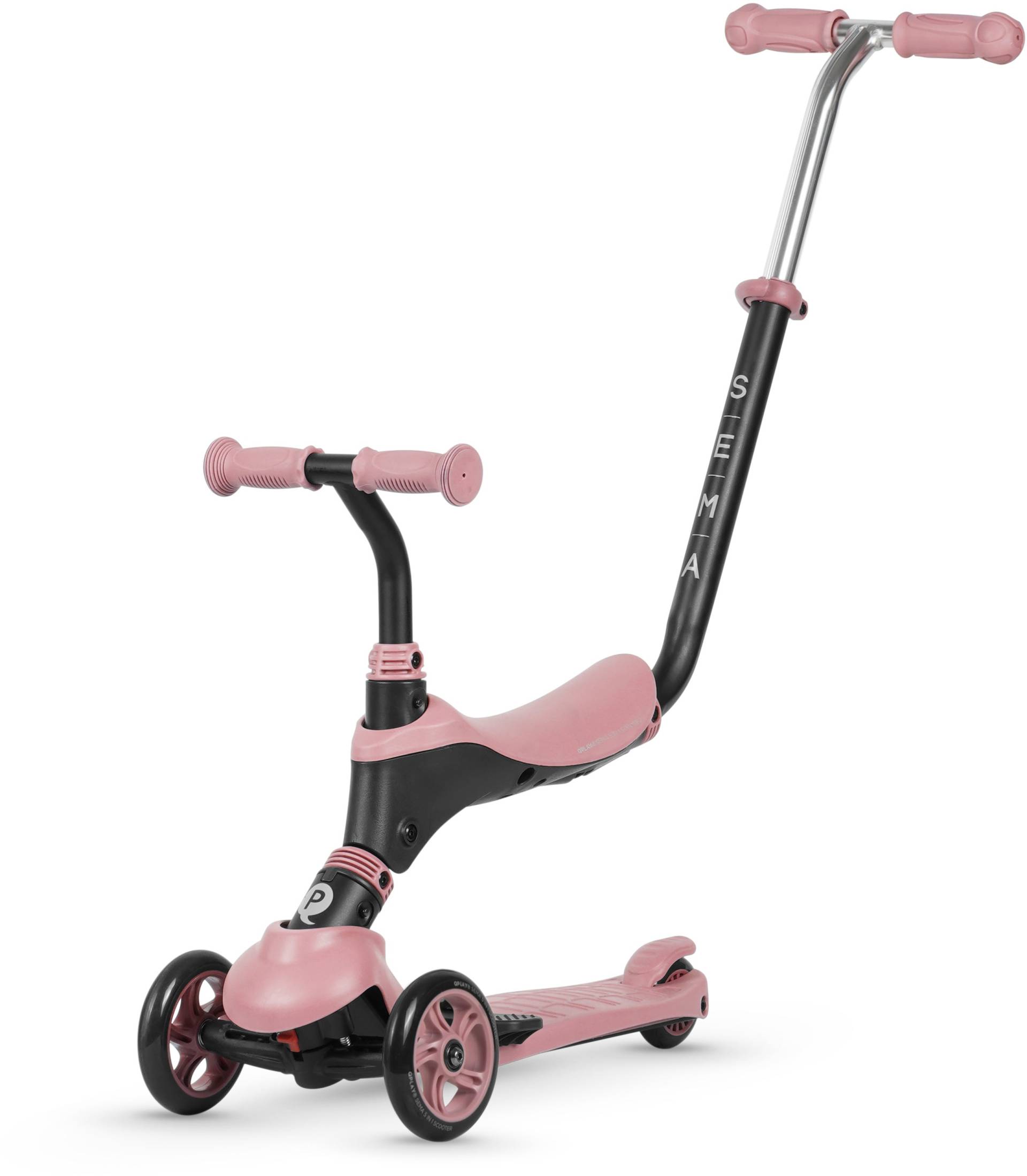 QPlay Sema Pro 3-rädriger Tretroller 5-in-1, Rosa QPlay Sema Pro 3-rädriger Tretroller 5-in-1, Rosa von Qplay