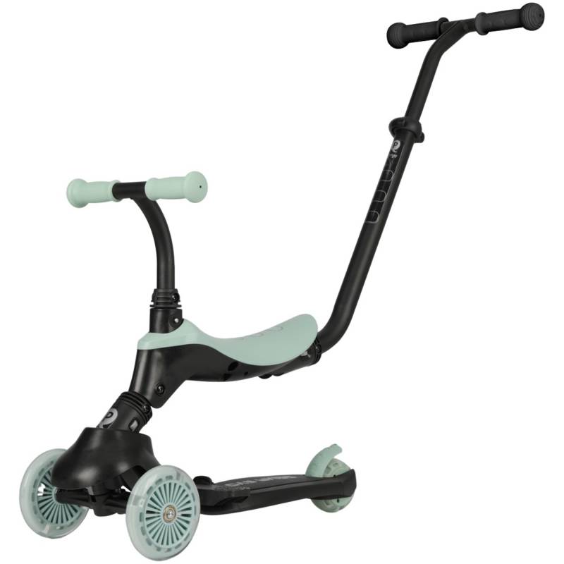QPlay Sema Pro 3-rädriger 5-in-1 Tretroller, Grün von Qplay