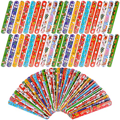 Qpout 40pcs Weihnachten Slap Armbänder für Kinder, Weihnachten Handgelenk Bands Santa Claus Snap Band Print Designs für Kinder Weihnachten Party Tasche Füller Party Weihnachtsspielzeug Geschenke Qpout 40pcs Weihnachten Slap Armbänder für Kinder, Weihnachten Handgelenk Bands Santa Claus Snap Band Print Designs für Kinder Weihnachten Party Tasche Füller Party Weihnachtsspielzeug Geschenke von Qpout