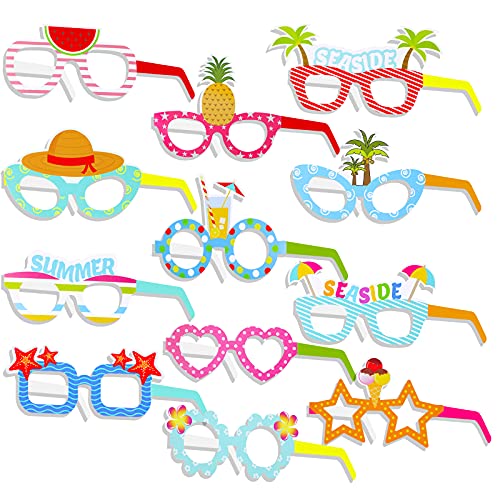 Qpout Luau Party Papier Sonnenbrillen 24er Pack Hawaiianische lustige Gläser für Party Favors Sommer Party Photo Booth Requisiten, Hawaiian Party Supplies Neuheit Geschenk Hawaii Party Dekoration Qpout Luau Party Papier Sonnenbrillen 24er Pack Hawaiianische lustige Gläser für Party Favors Sommer Party Photo Booth Requisiten, Hawaiian Party Supplies Neuheit Geschenk Hawaii Party Dekoration von Qpout